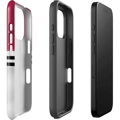 NFL Arizona Cardinals White Striped iPhone 16 Pro Impact Case